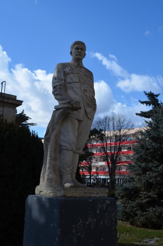 He's still big news in Gori